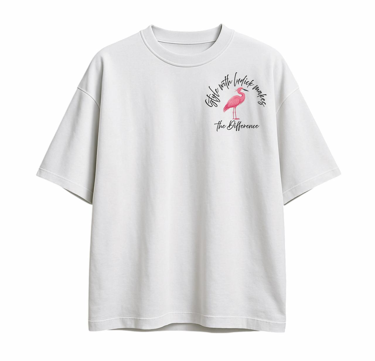 Playera Oversize Cosmo – Cóctel Cosmopolitan Rosa con Estilo Vintage